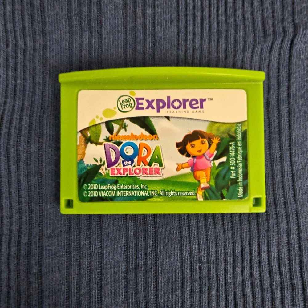 LeapFrog Explorer LeapPad Games Lot Disney Tangled Dora Minnie Fairies 4-Pack